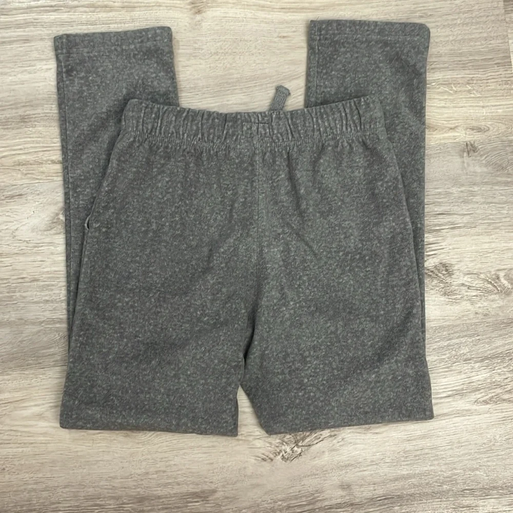 OshKosh B'gosh Gray Velvet Pull On Elastic Drawstring Waist Girls Pants Size 12